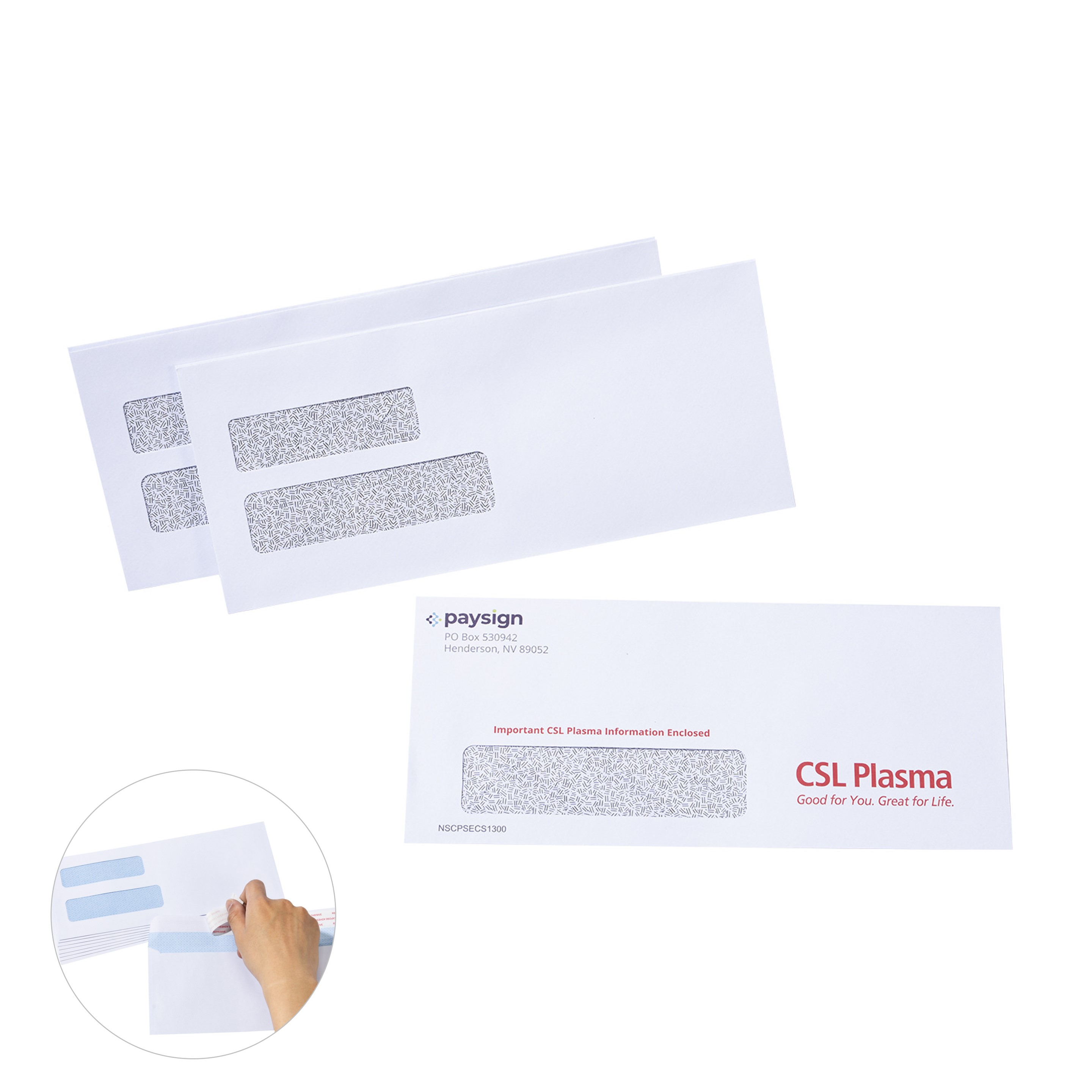 Self Seal Security Check Envelope 4
