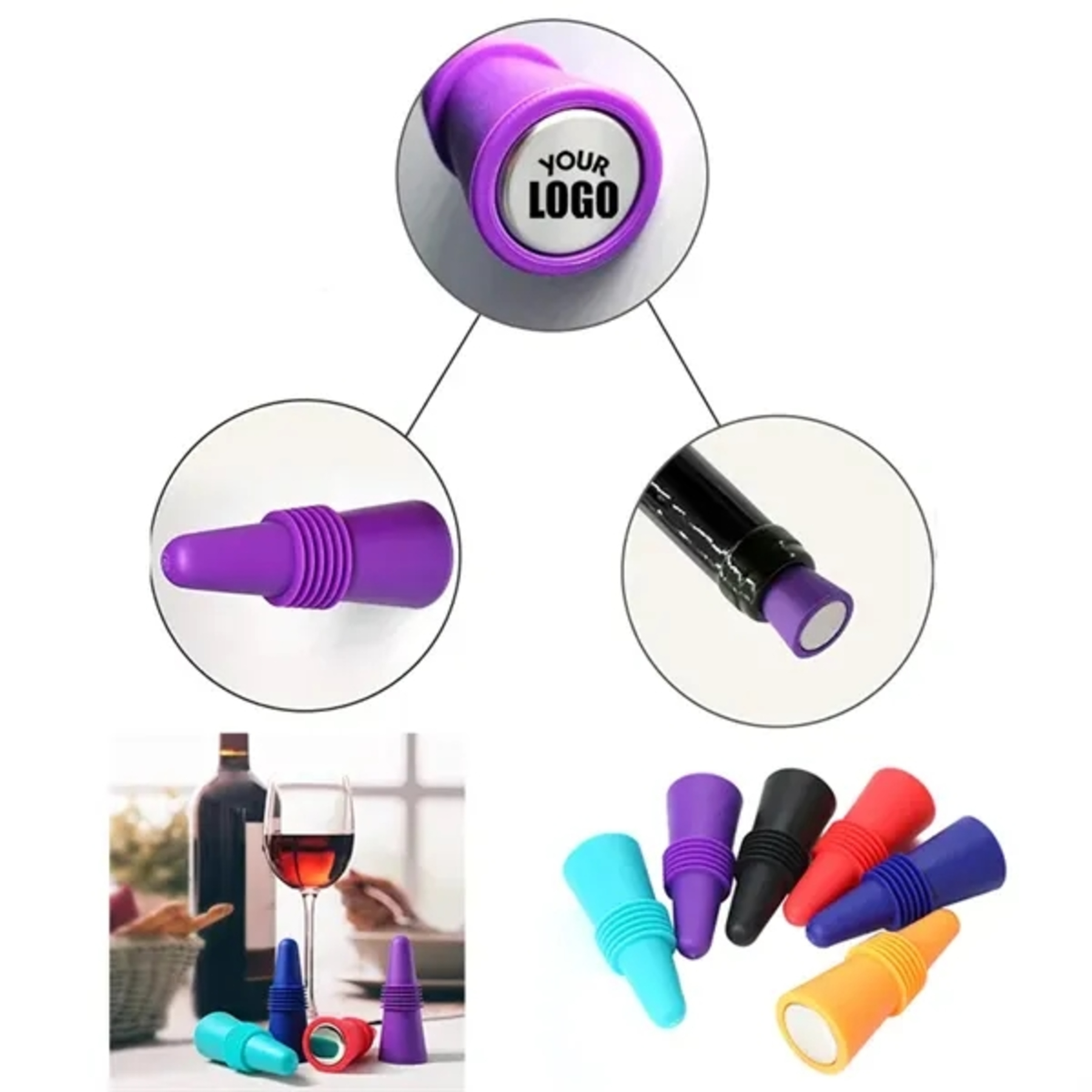 Silicone Wine Bottle stopper
 2