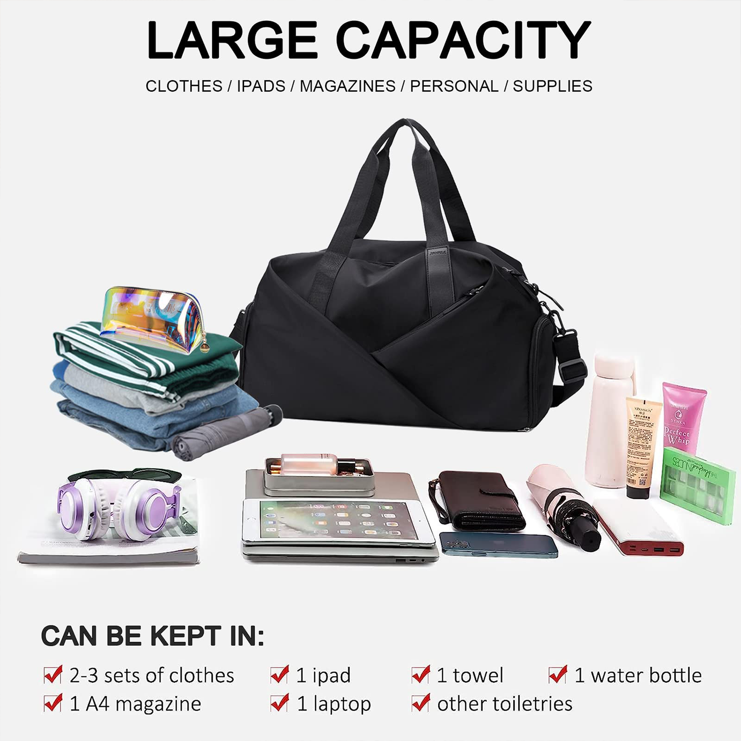 Carry On Travel Duffle Bag For Women 4