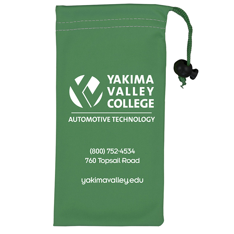 4" W x 7-1/2 " H "Clean-n-Carry" Spot Color Microfiber Drawstring Pouch For Cell Phones, Eyeglasses 8