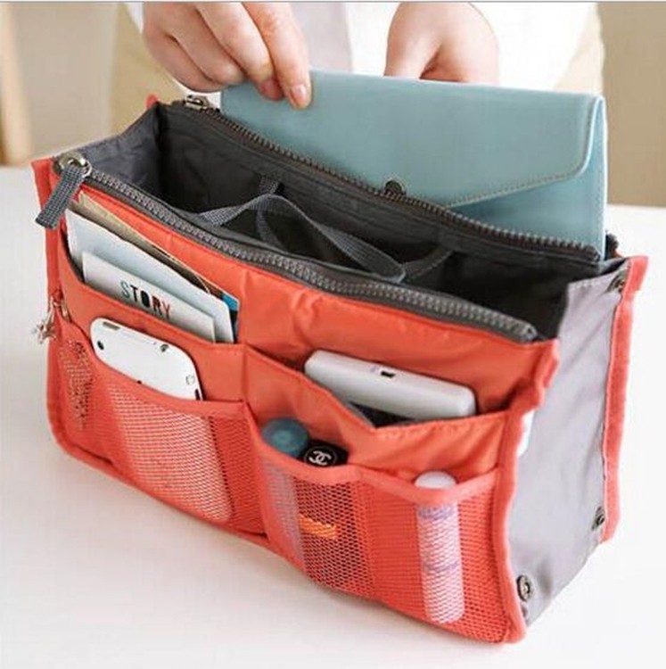 New high capacity thickening cosmetic bag wash bag double zipper multifunction bag in bag storage 1