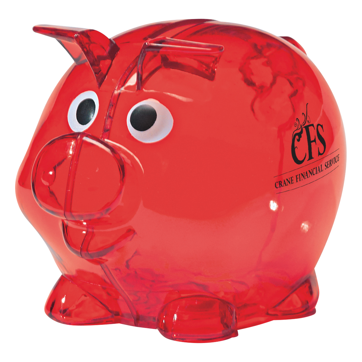 Mini Plastic Piggy Bank, custom desk accessory with logo imprint 12