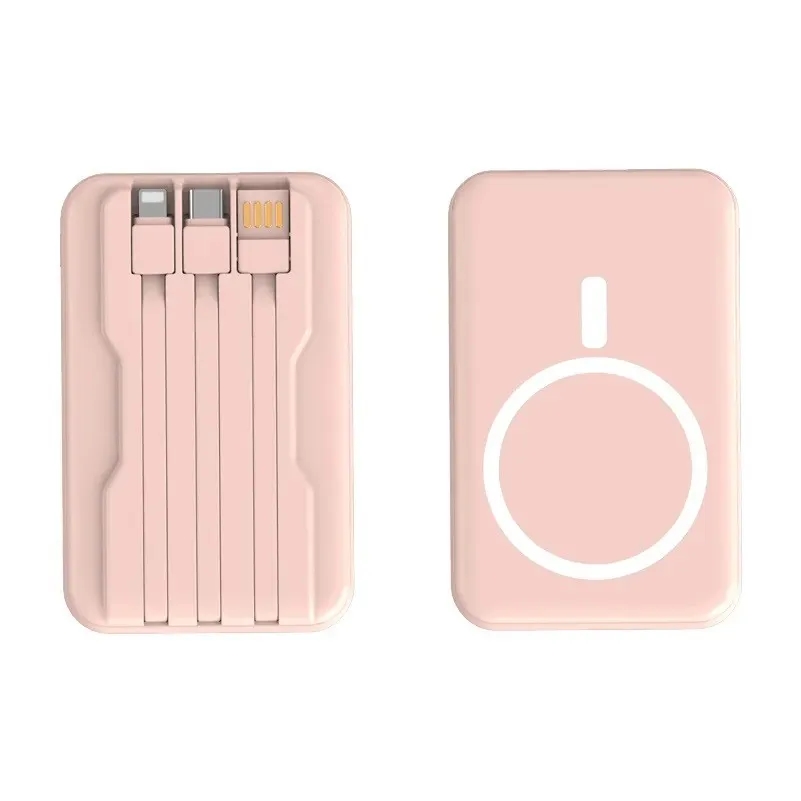 10000mAh Magnetic Power Bank w/ Cable & 15W Wireless Charger 5