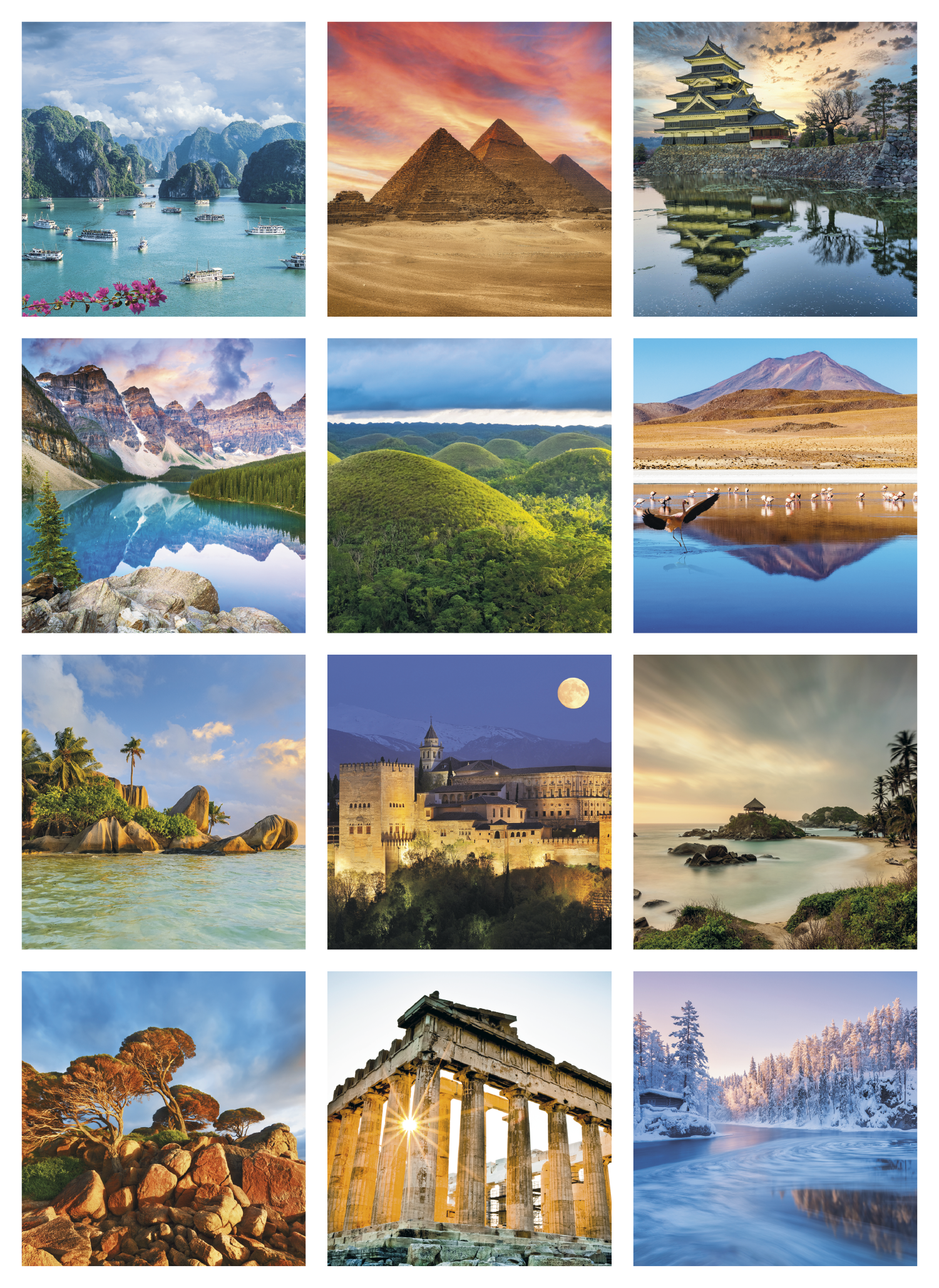 Triumph® Calendars World Scenic Calendar 32