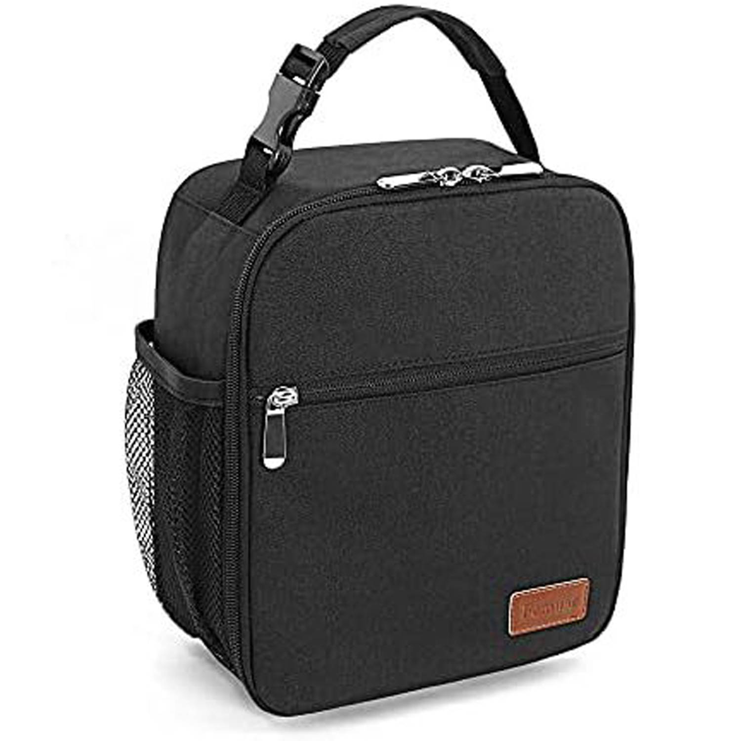 6 Can Oxford Insulated Lunch Cooler Bag w/ Zipper Pocket 7