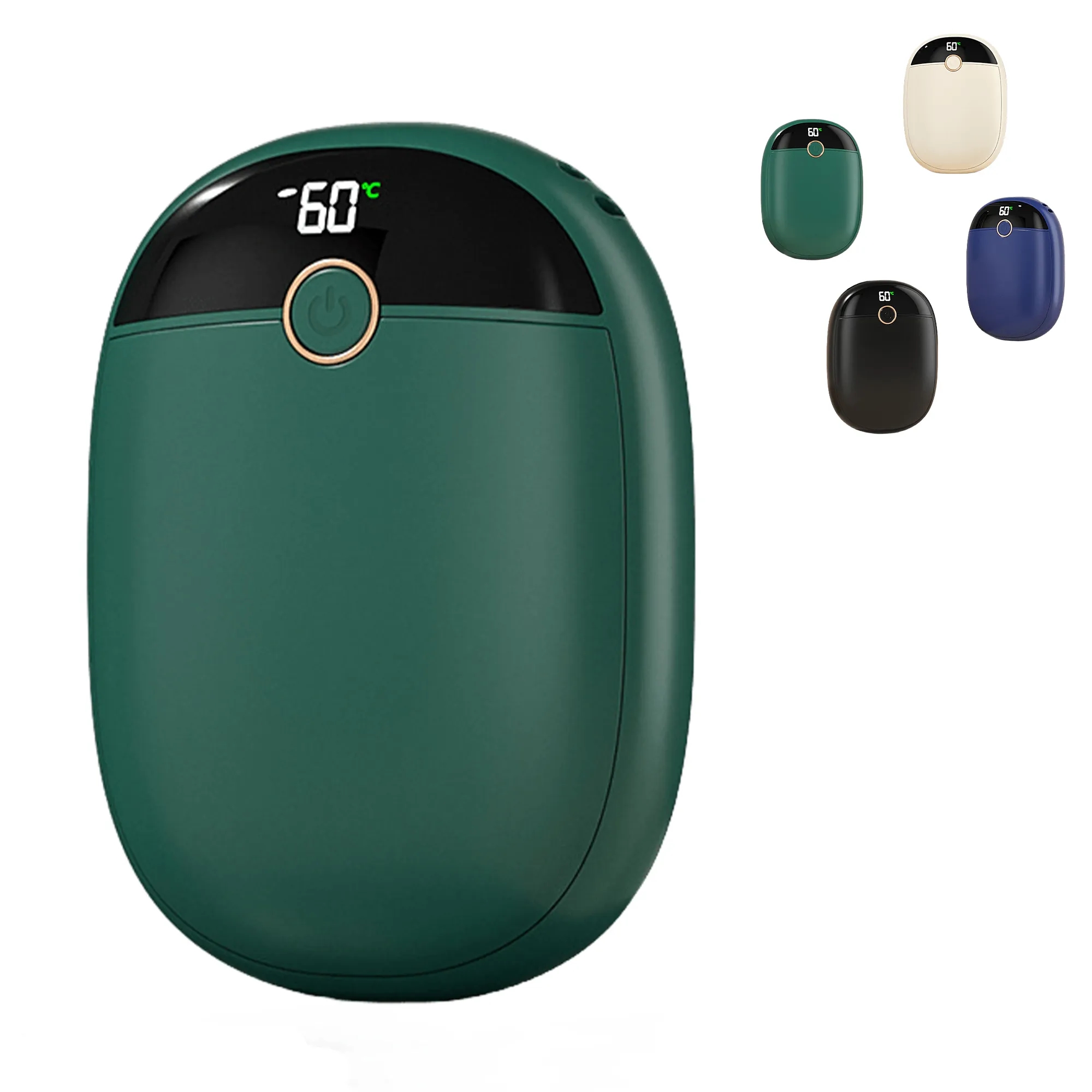 6000 mAh Digital Display Double-sided Heating Power Bank