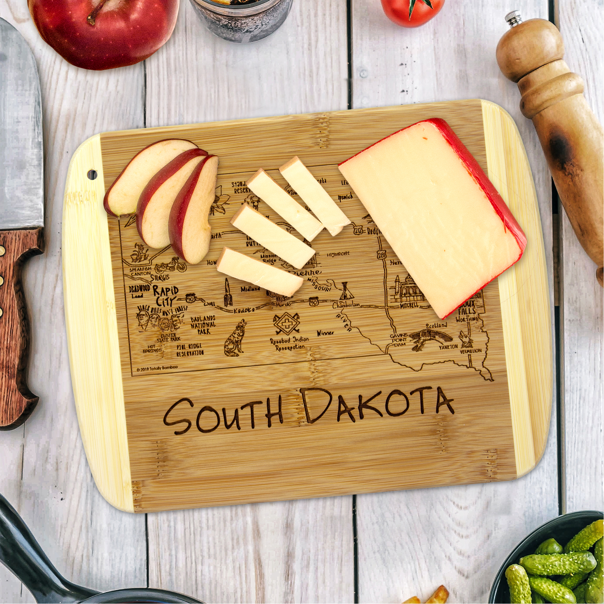 A Slice of Life South Dakota Serving & Cutting Board 5