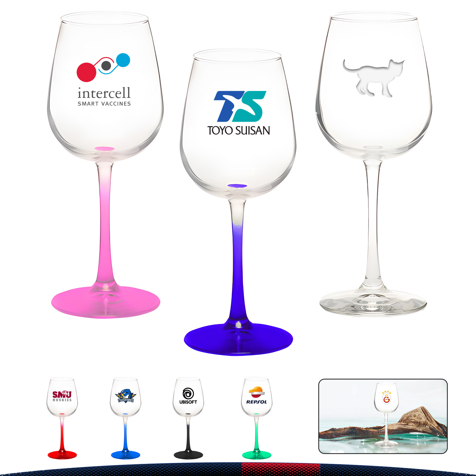 12 oz. Libbey Flen Wine Glasses 9