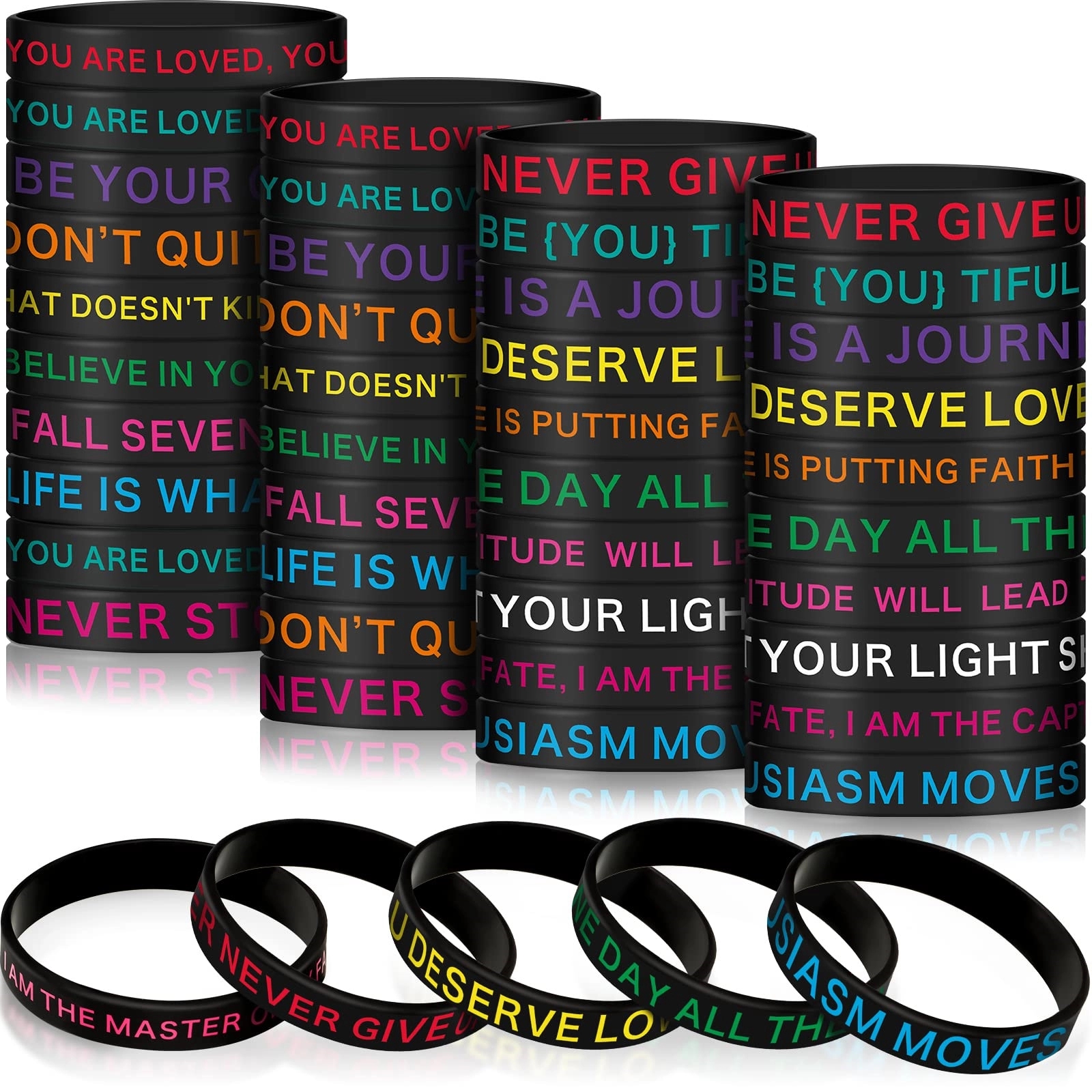 Debossed silicone bracelet 3