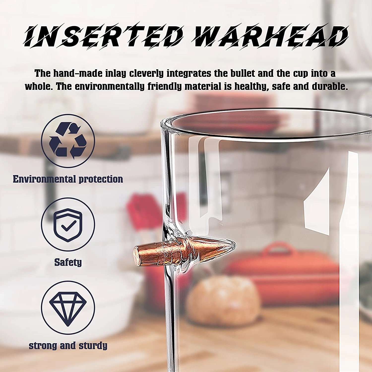 BenShot Bullet Rocks Glass 5