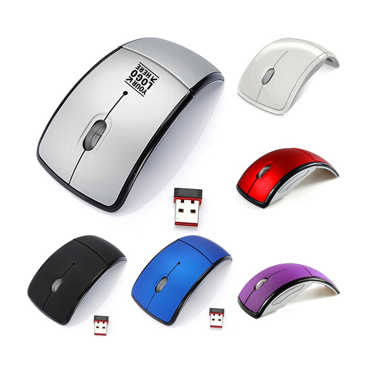 2.4G Wireless Folding USB Mouse 3