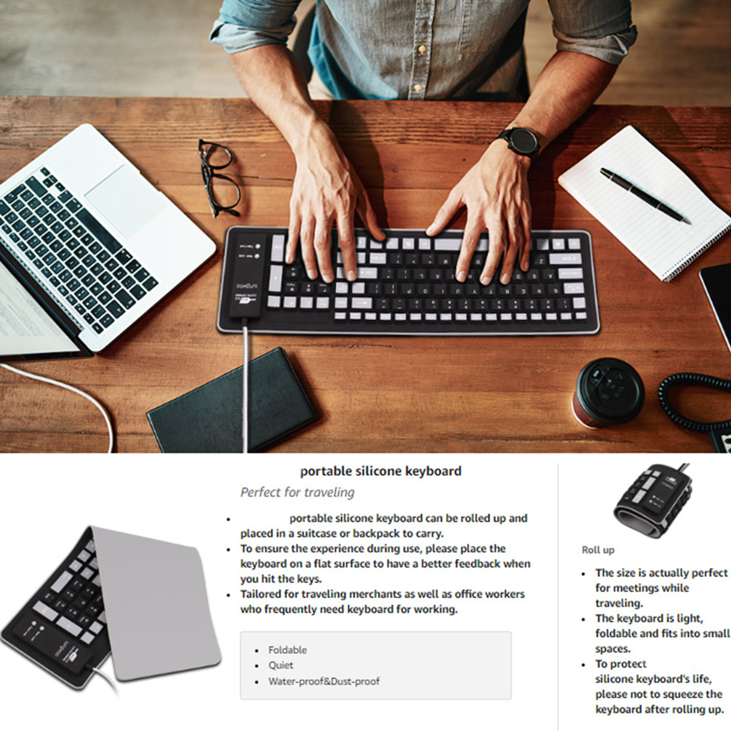 Foldable Silicone Keyboard 3