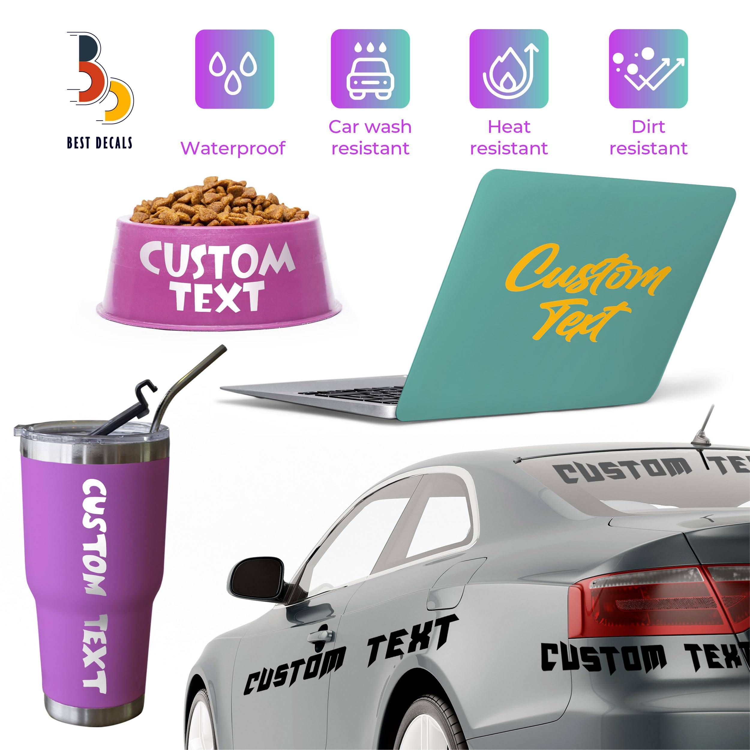 Custom Car Window Decals - Waterproof & Transparent 6
