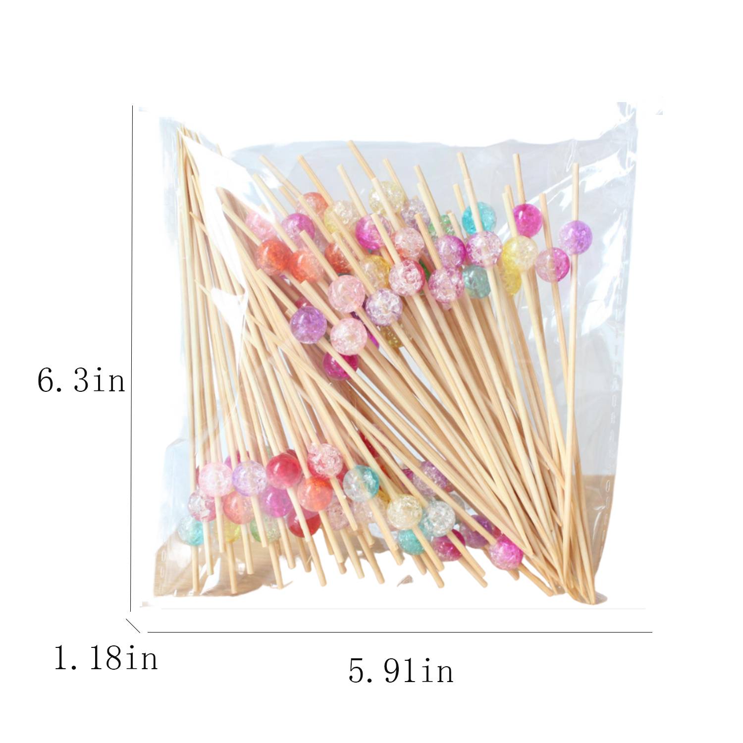 100 PCS Disposable Decorative Cocktail Picks 5