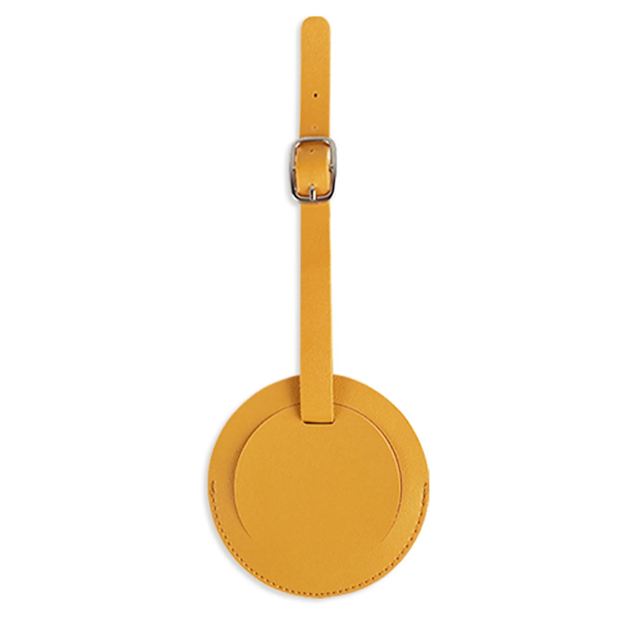 Round PU Leather Luggage Tag 2