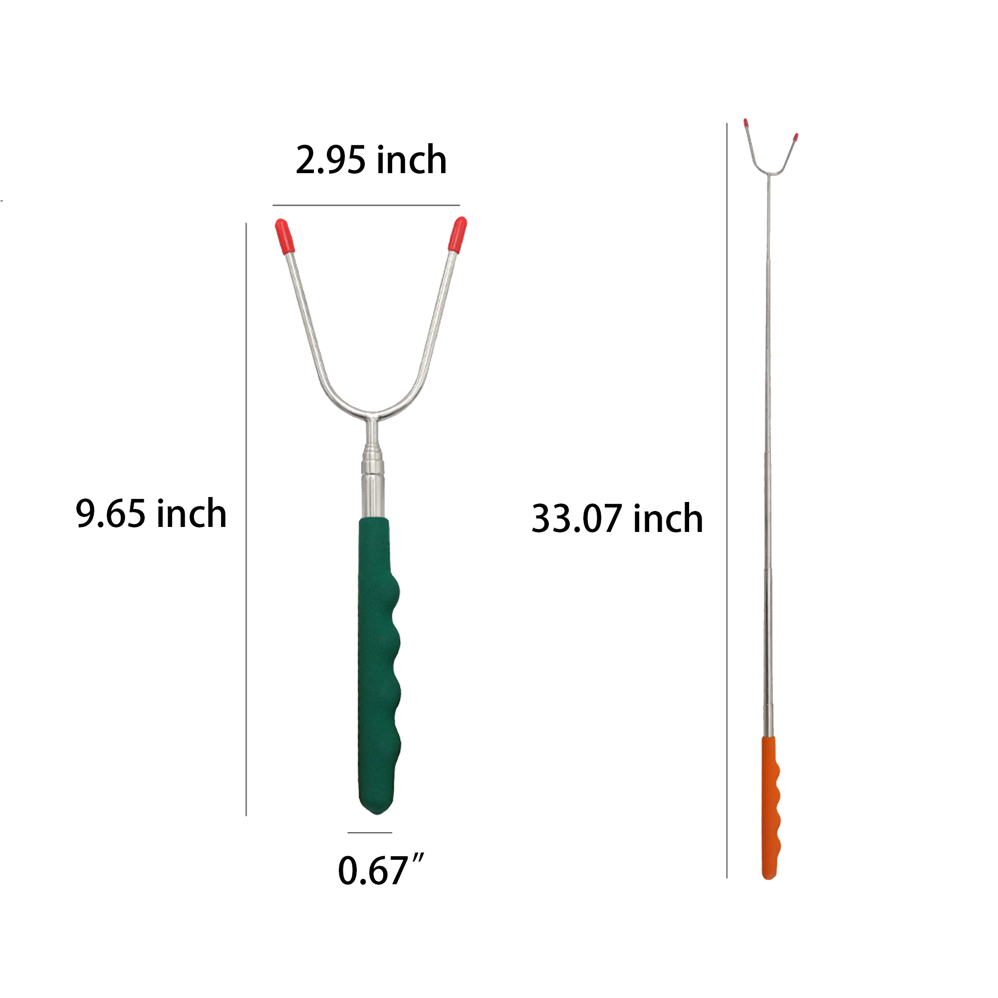 MOQ:20pcs Retractable Barbecue Fork 2