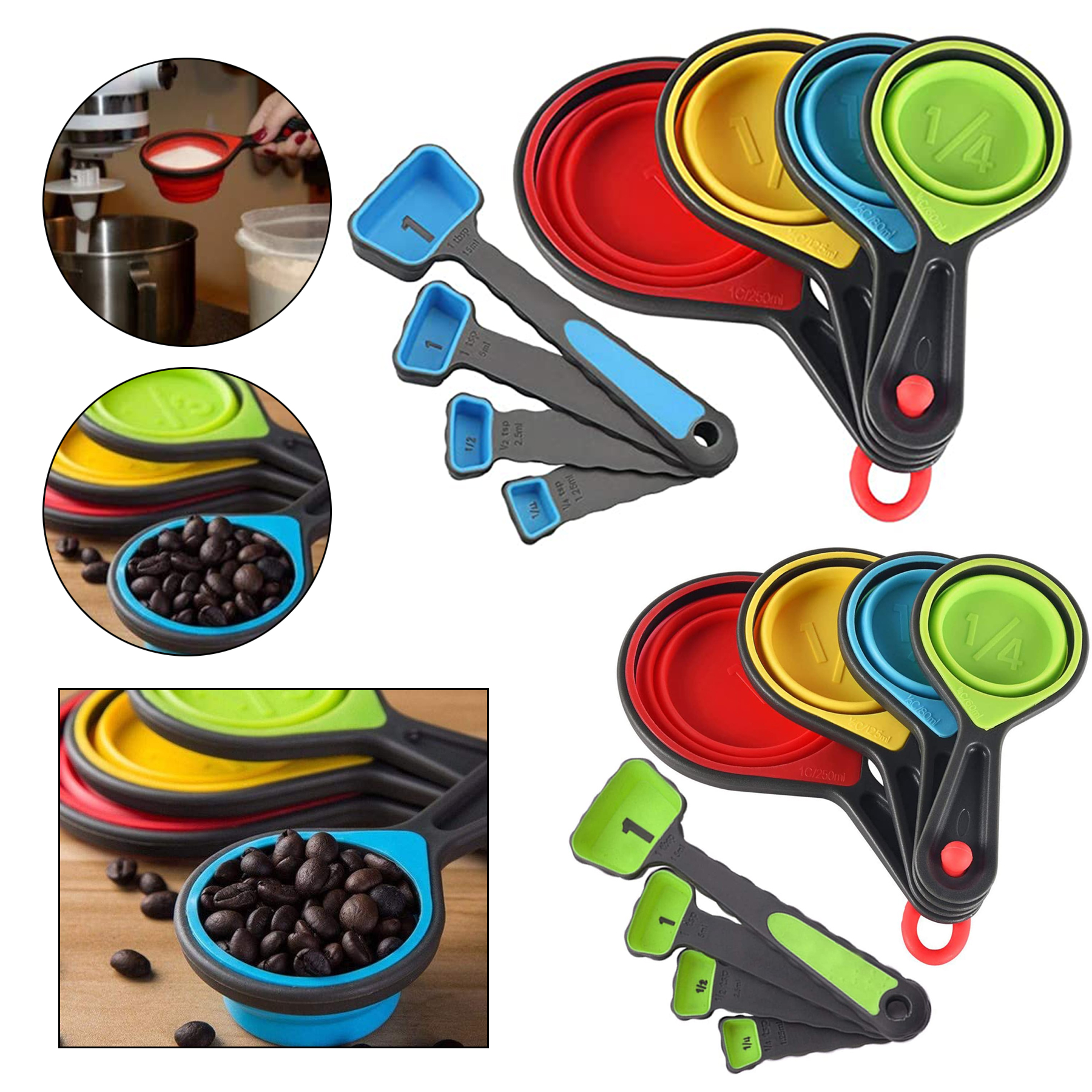 Pop Out Silicone Measuring Cups 1