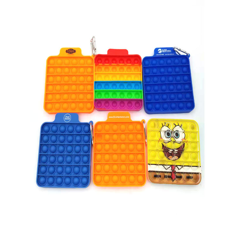Square Rainbow Push Bubble Fidget Sensory Anxiety Relief Game 3