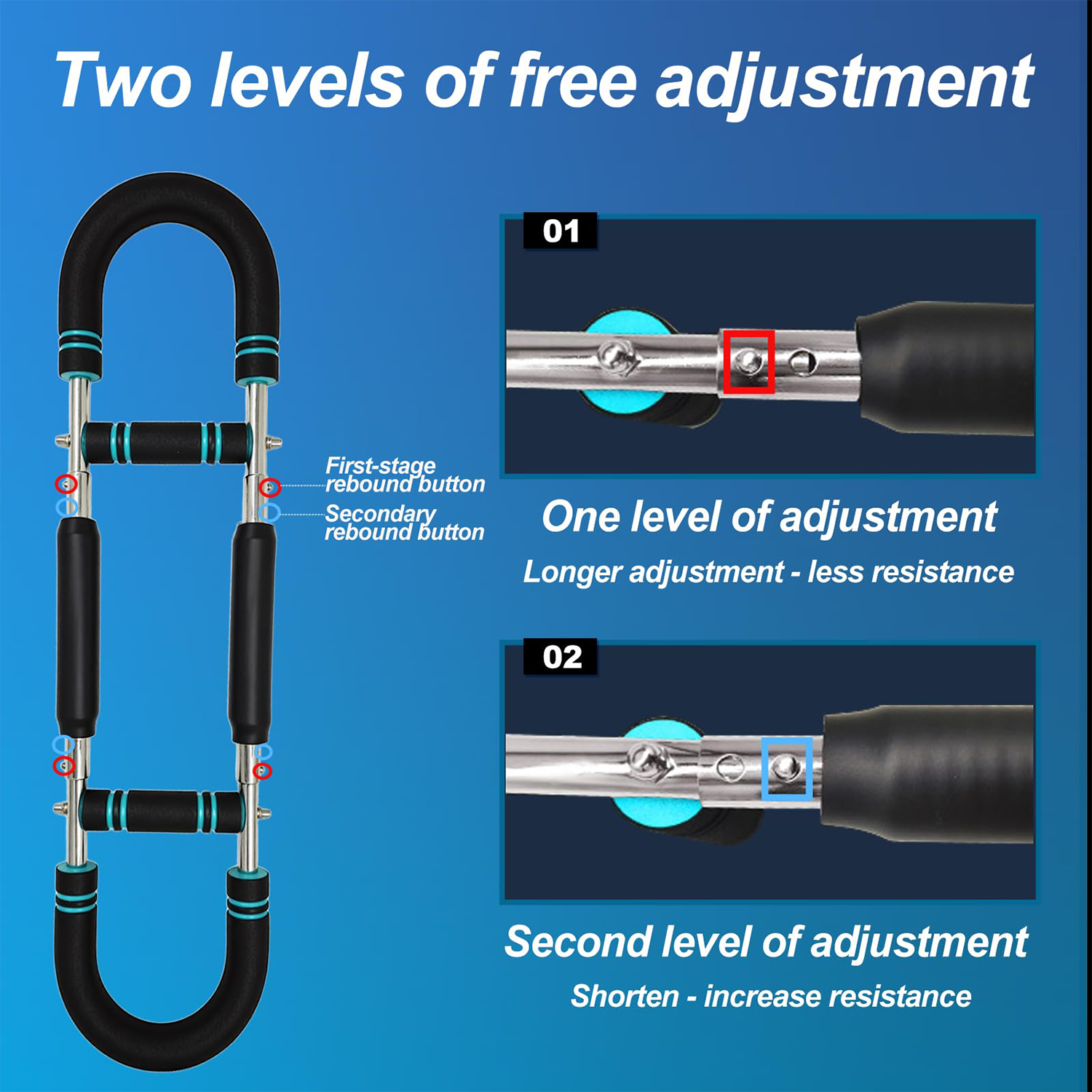 Adjustable Arm Strength Trainer - 3-Level Resistance Tool 9