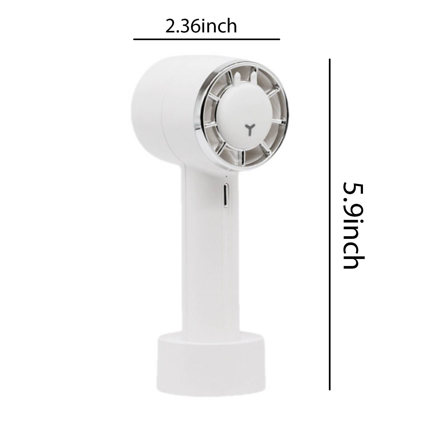 1200mAh Rechargeable Turbo Mini Fan w/ Base 2