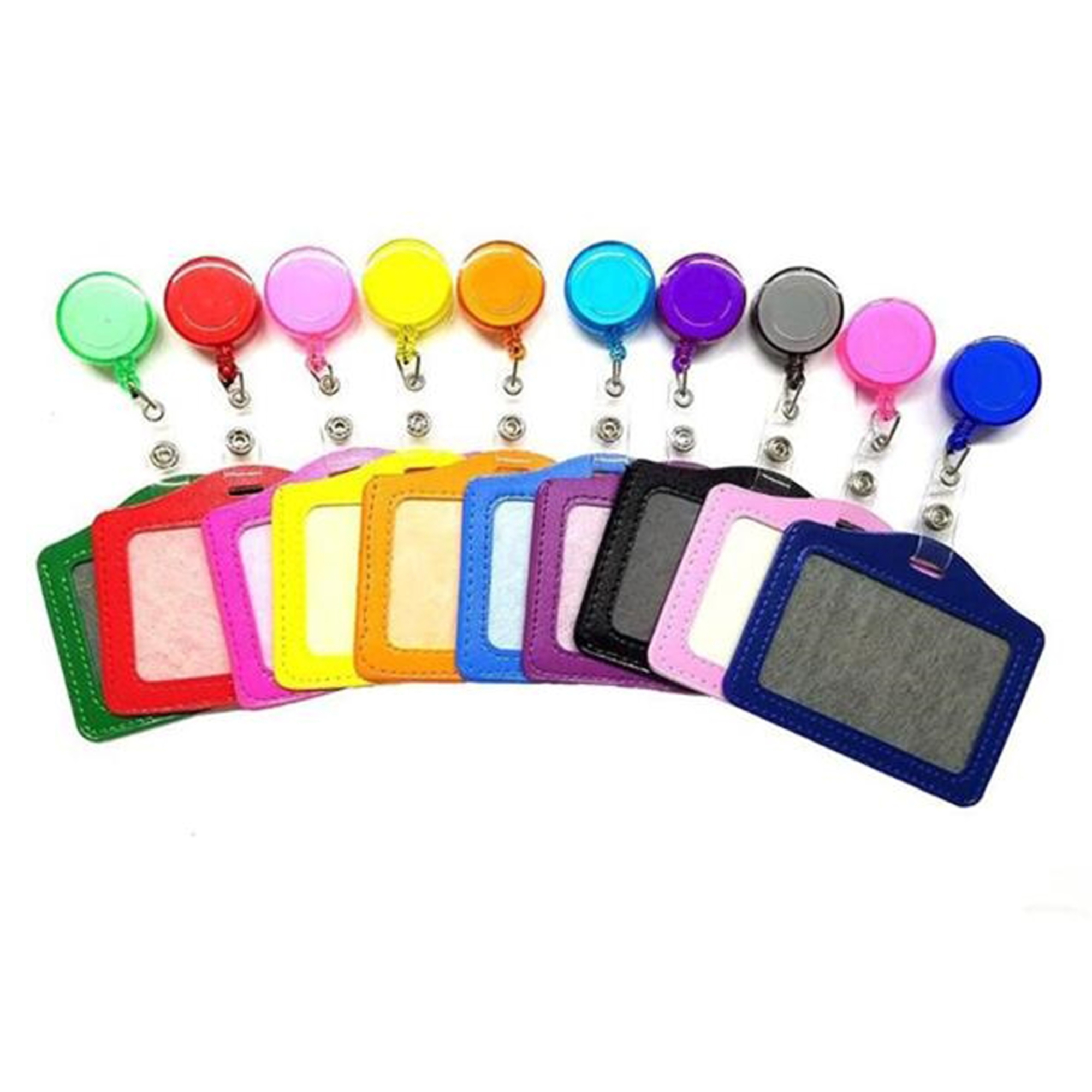 Retractable Badge Reel with ID Card Holder 4