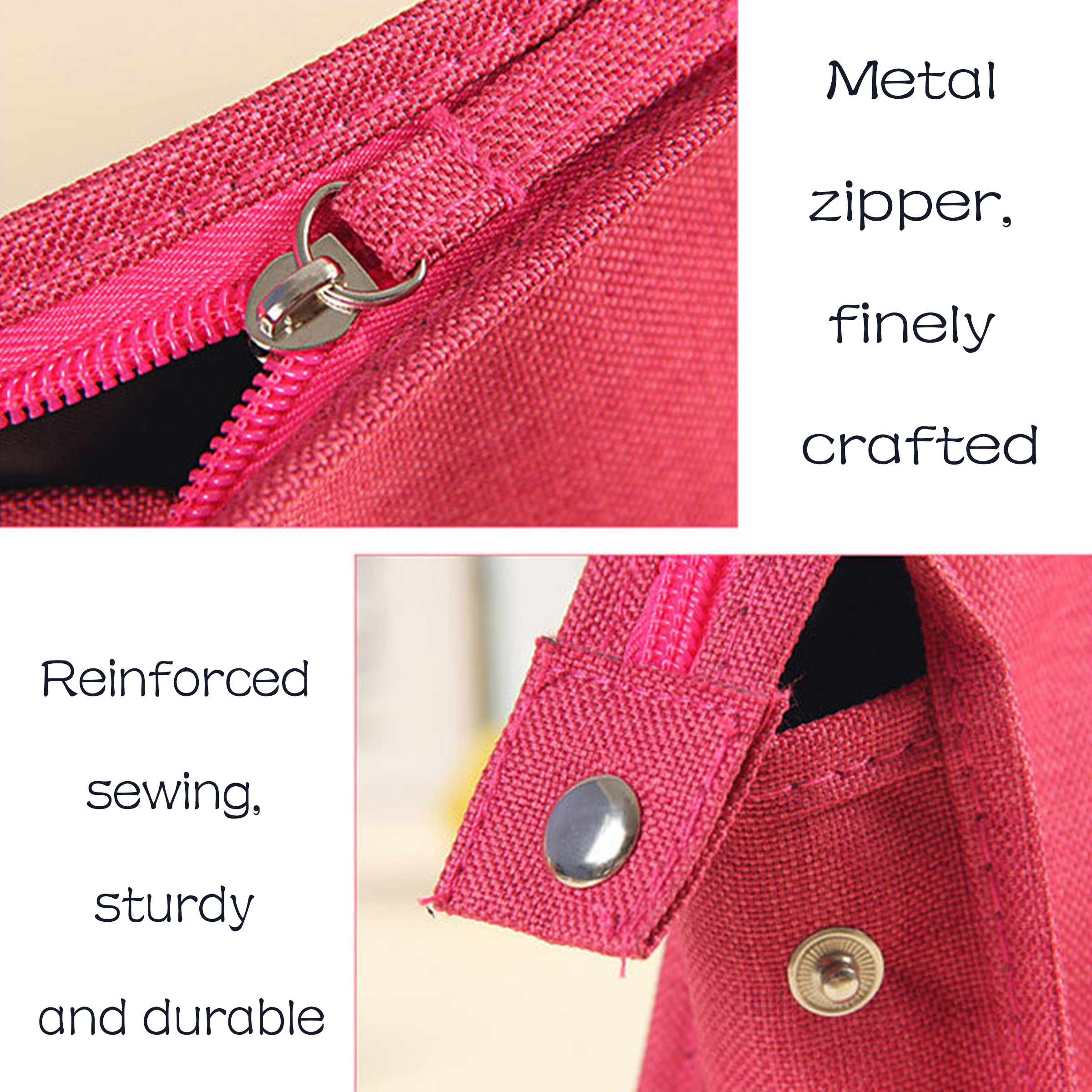Oxford Portable And Minimalist Hand-Held Makeup Bag 8