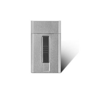 Slim Metal Cigarette Case With Built In USB Rechargeable Lighter 9