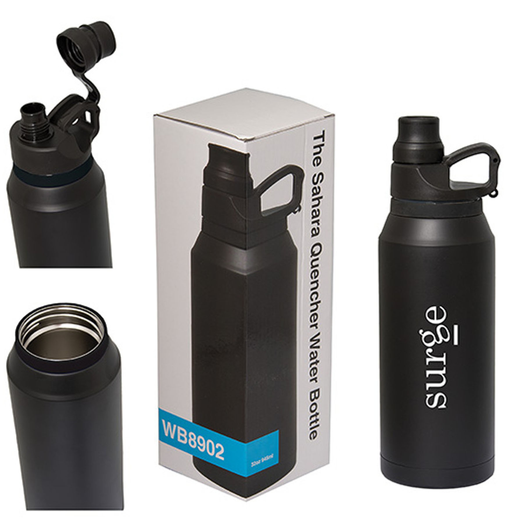 Sahara Quencher 945 Ml. (32 Fl. Oz.) Water Bottle, custom water bottle with logo imprint 3
