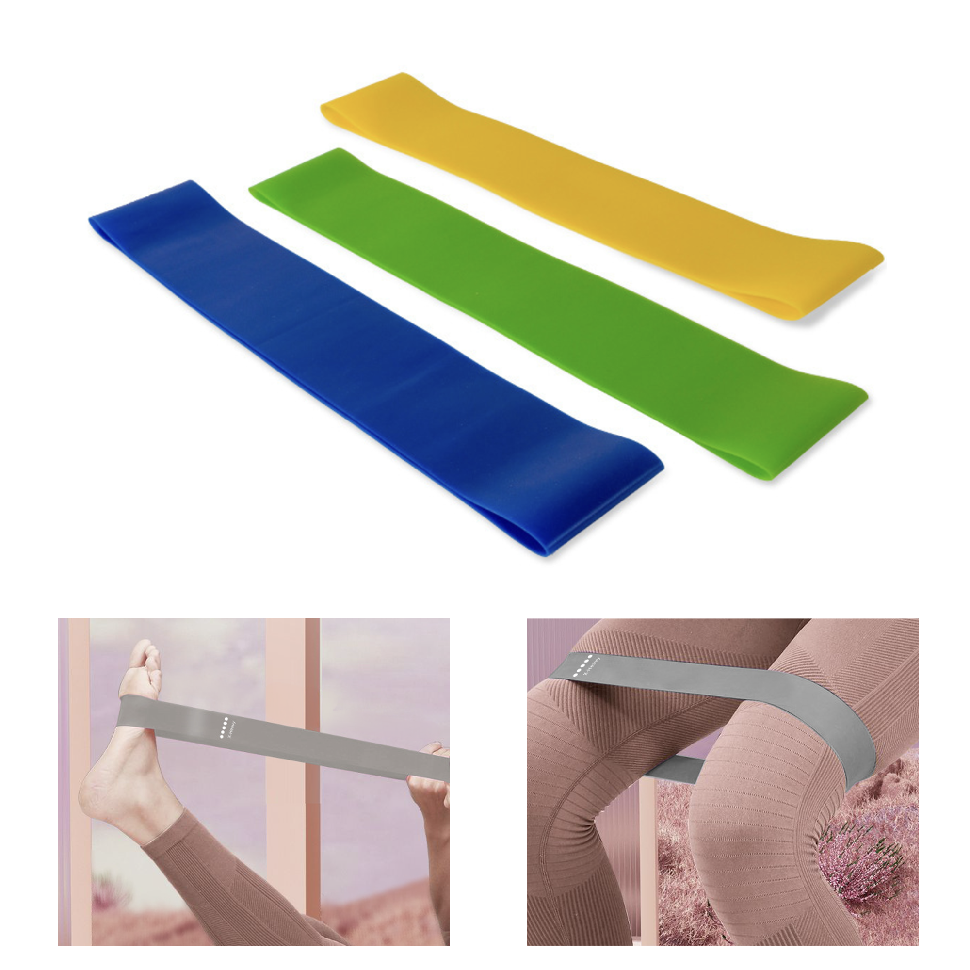 MOQ 50 PCS Durable Yoga Resistance Band 4