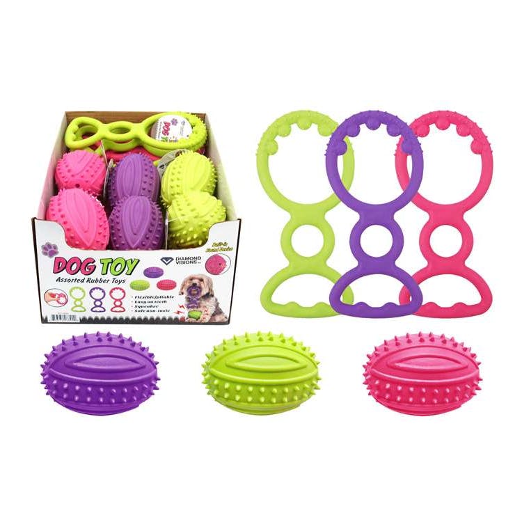 Dog Ball And Tug Toys - Assorted Colors 2