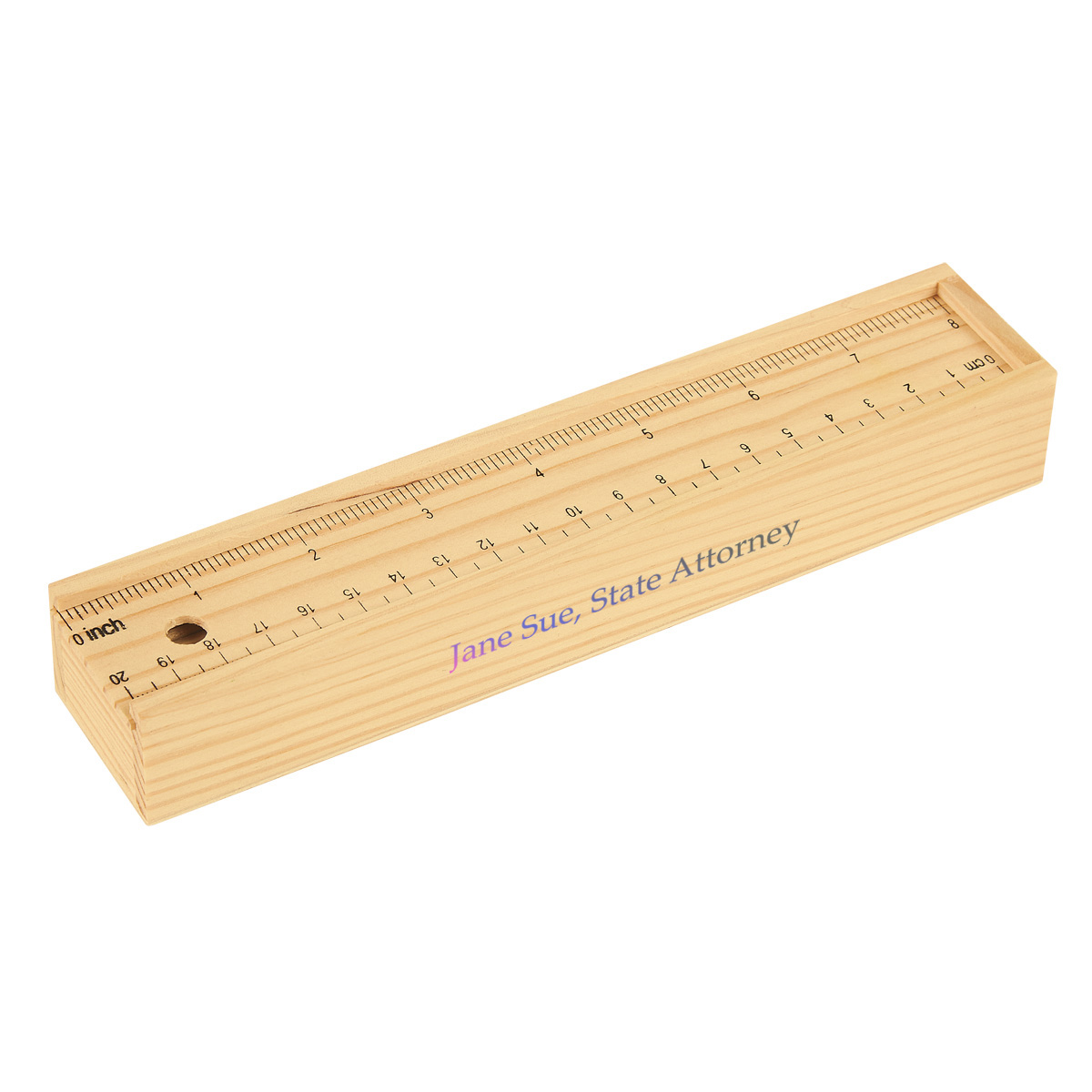 12- Piece Colored Pencil Set In Wooden Ruler Box 1