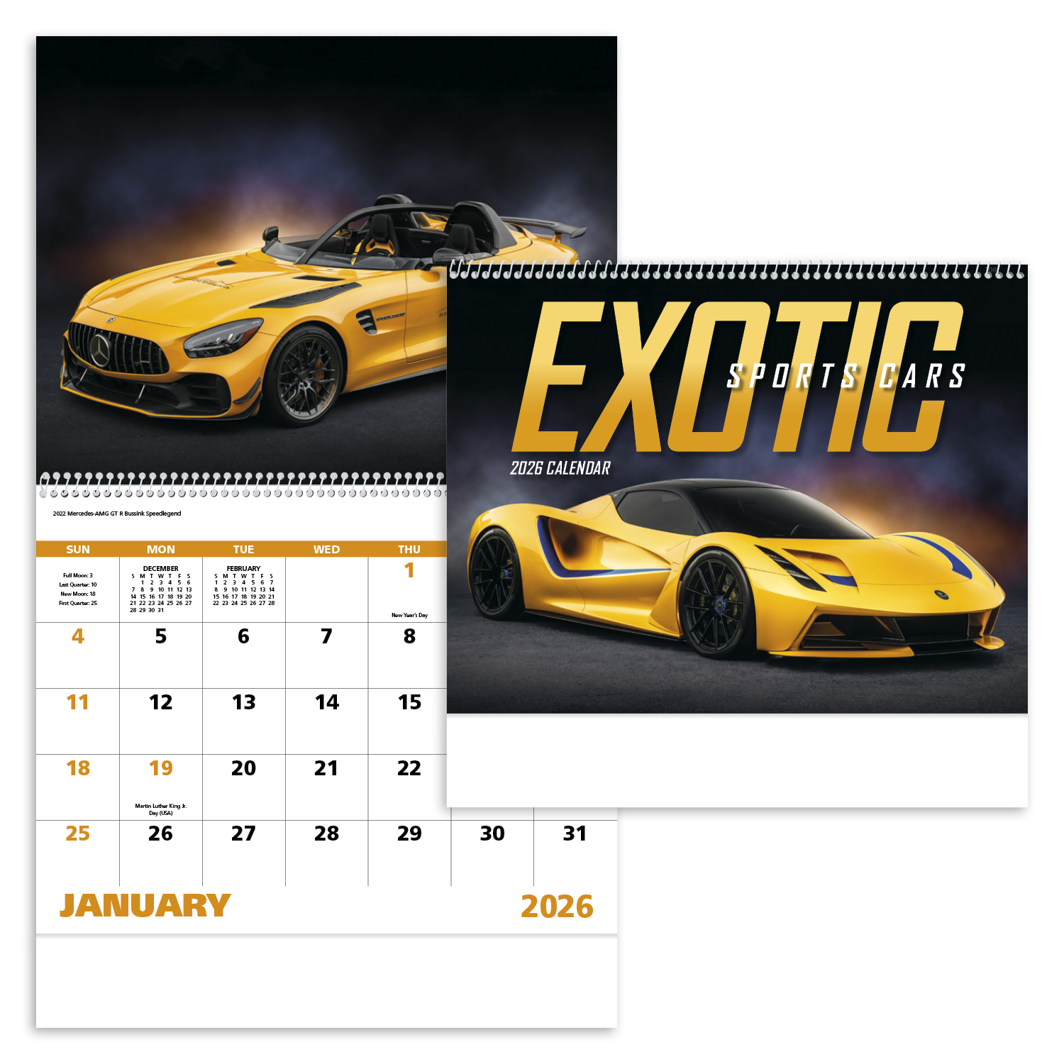 Good Value™ Exotic Sports Cars - Spiral Calendar 7