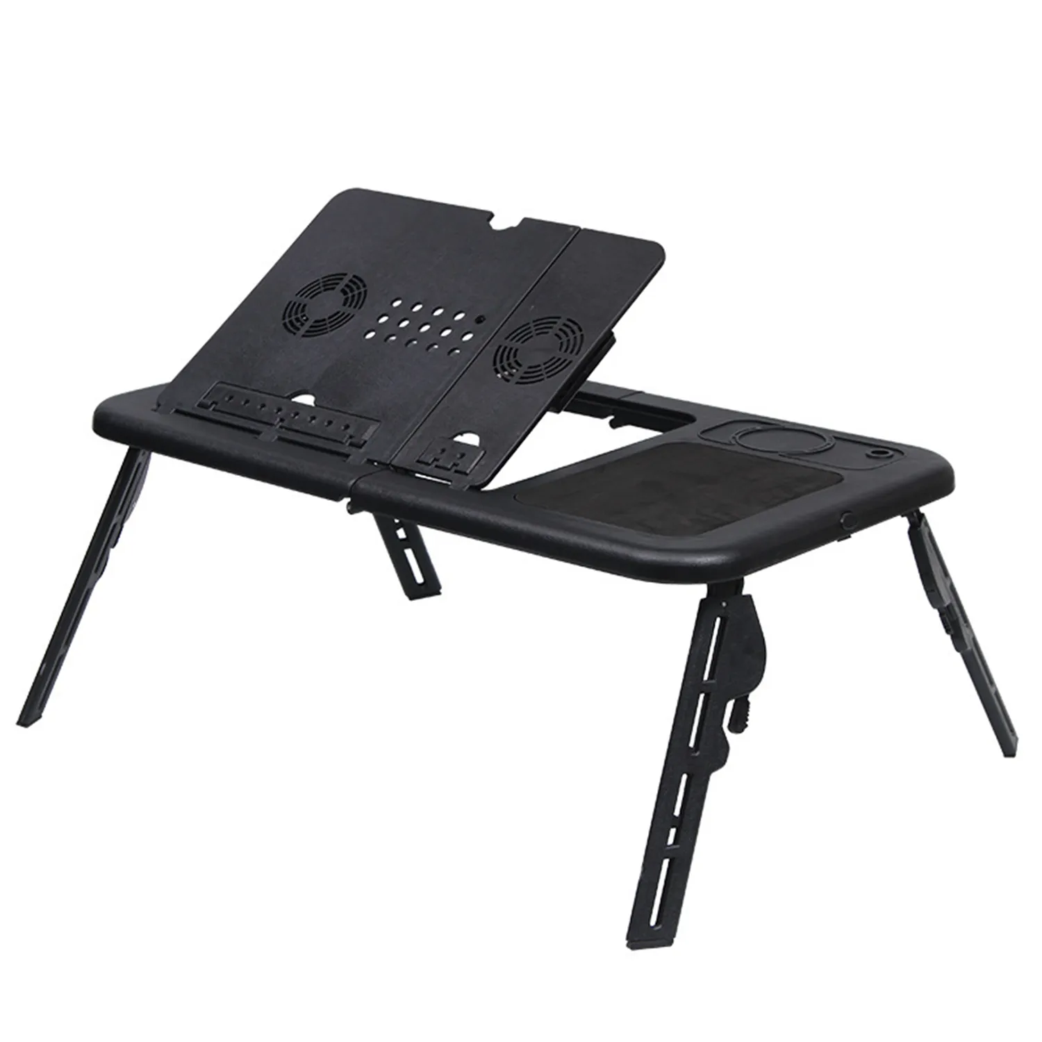 Function Double Fan Foldable Bed Computer Desk 2