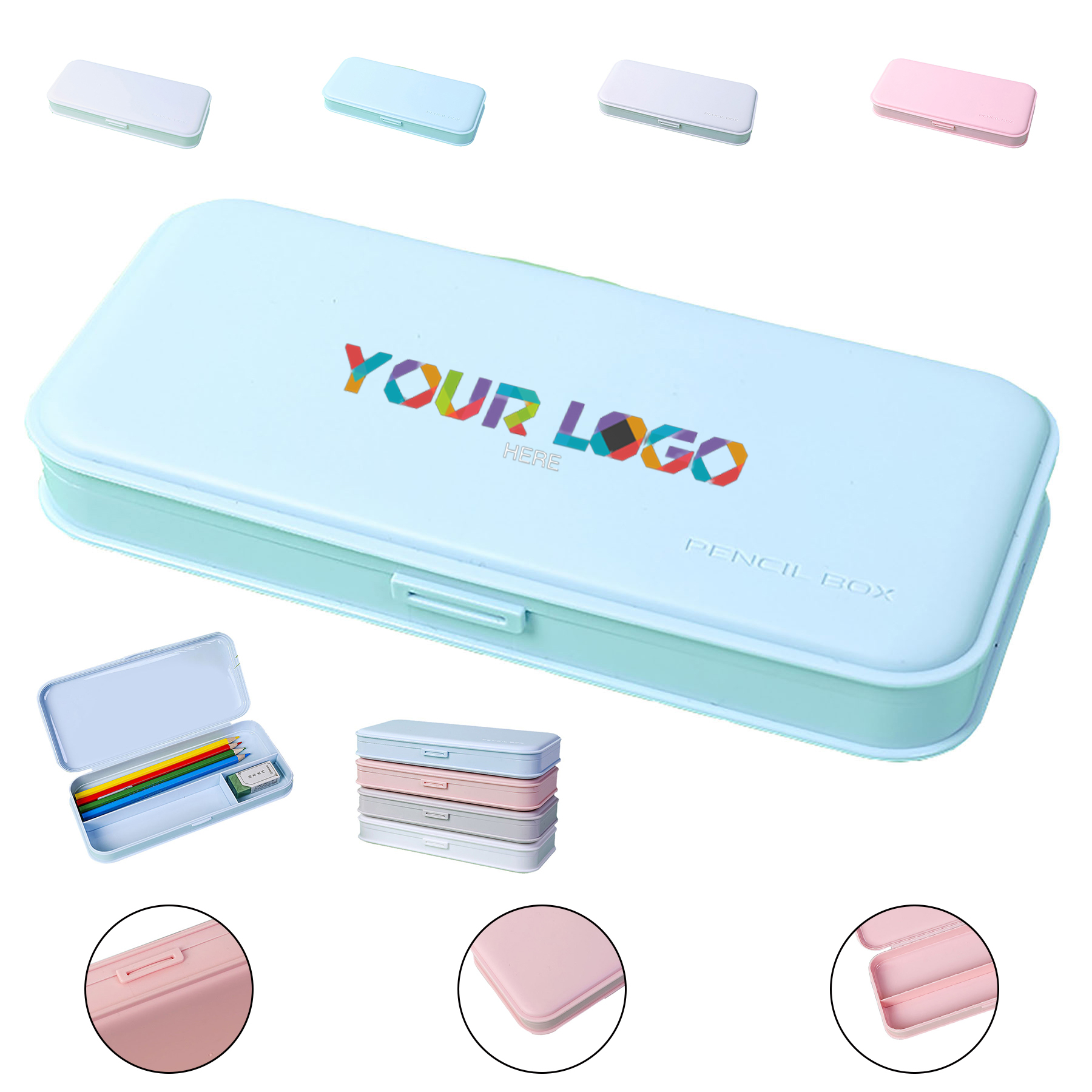 Hard Plastic Pencil Box 2