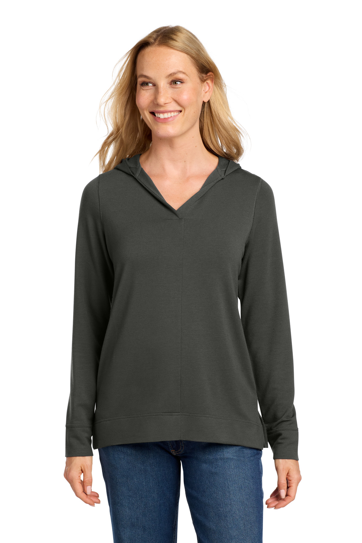 Port Authority Women's Microterry Pullover Hoodie LK826, custom hoodie or sweatshirt with logo imprint 38