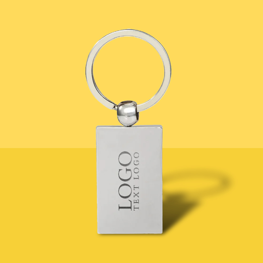 Reflection Flat Metal Keychain