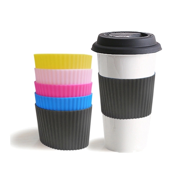 Heat-resistant Silicone Coffee Cup Sleeve 1