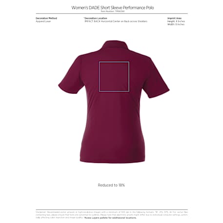 Women's DADE Short Sleeve Polo 199
