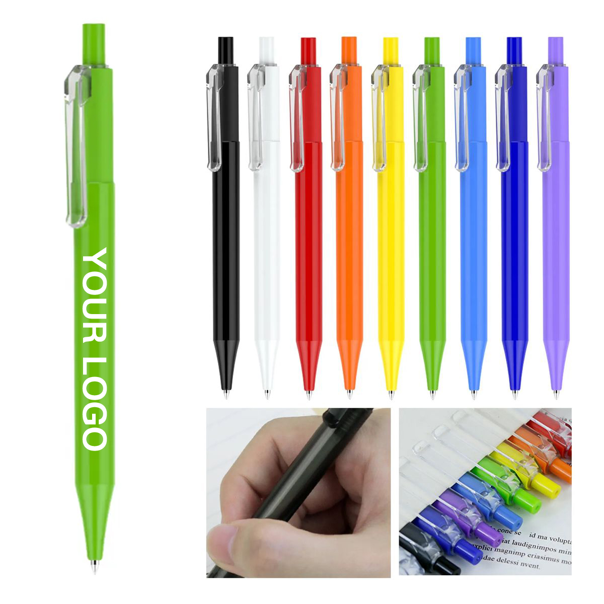 Plastic Gel Pen with Clip 7