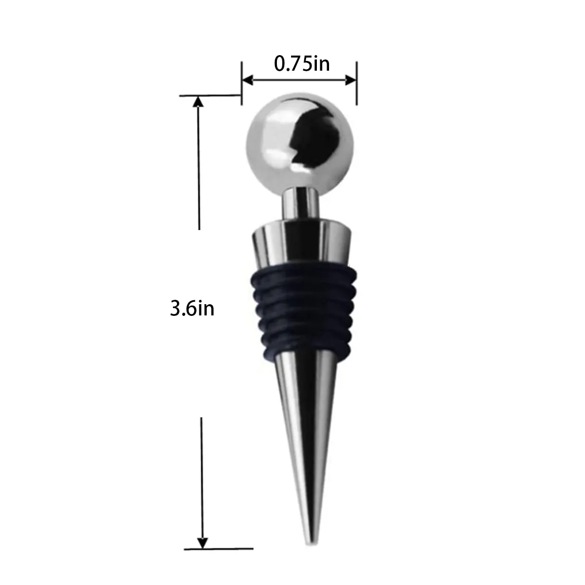 Reusable Metal Party Bar Wedding Wine Saver Bottle Stopper 6