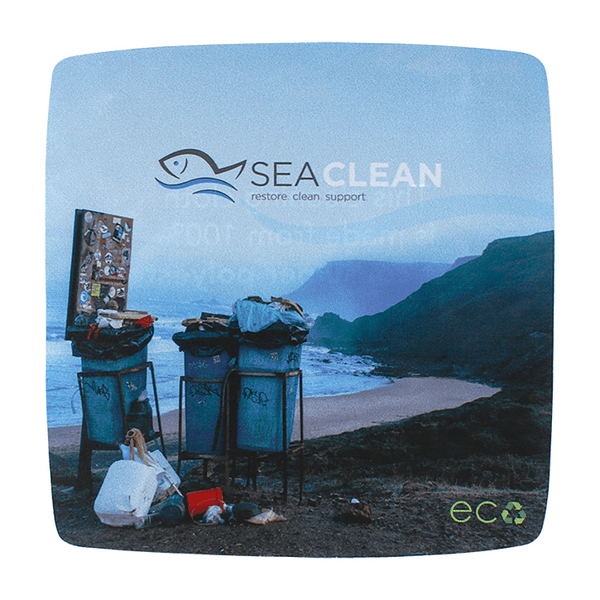 USA Made Eco rPET Microfiber Cloth - 8" X 8" 10