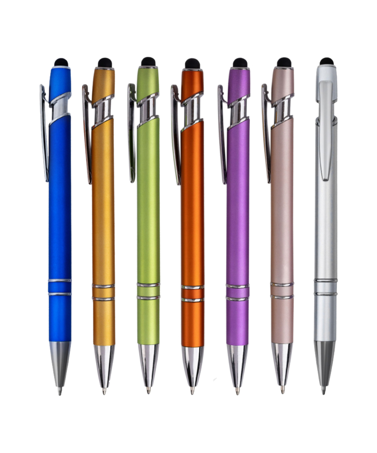 Union Printed - Chrome Colors Stylus Click Pen 7