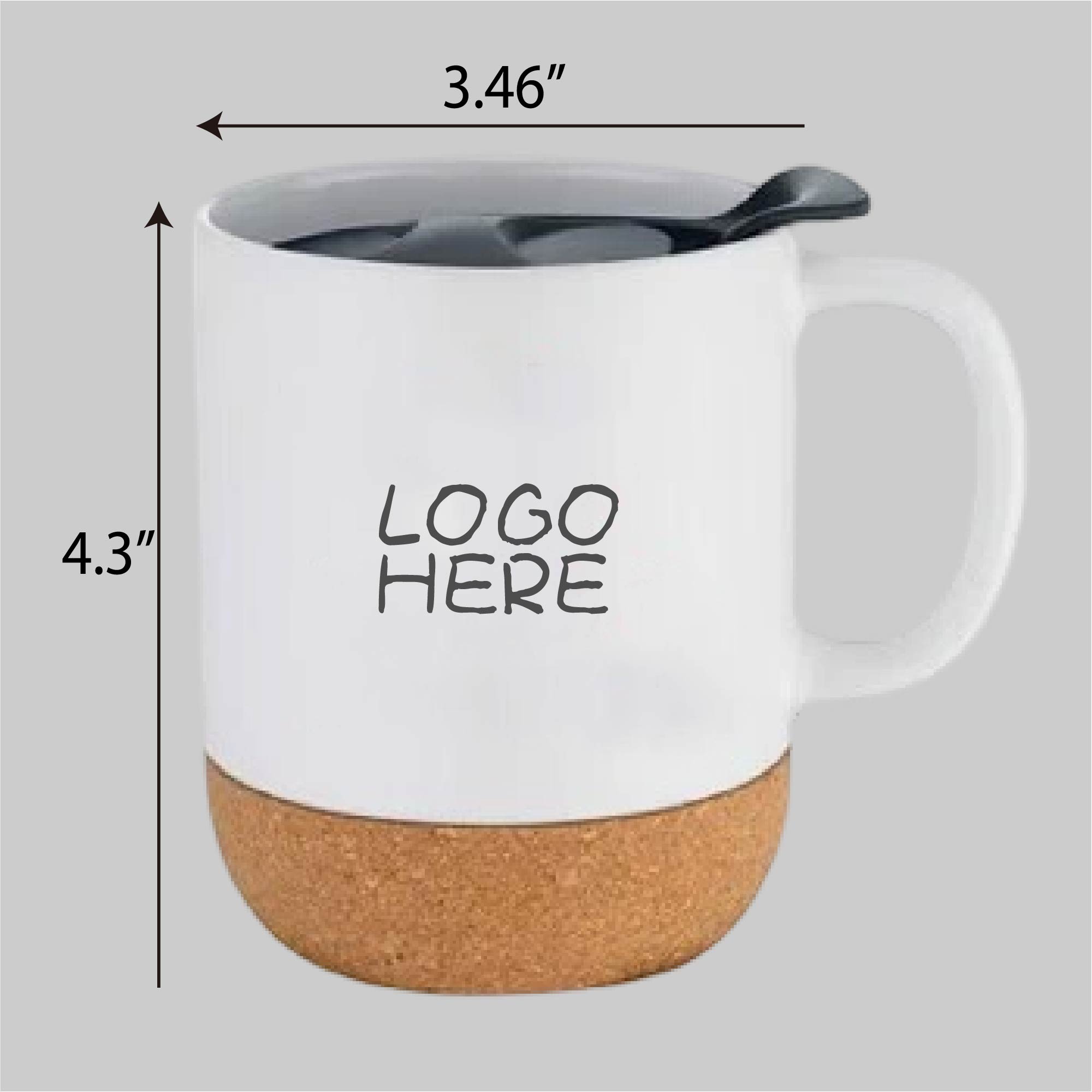 14 Oz. Cork Base Ceramic Mugs 3