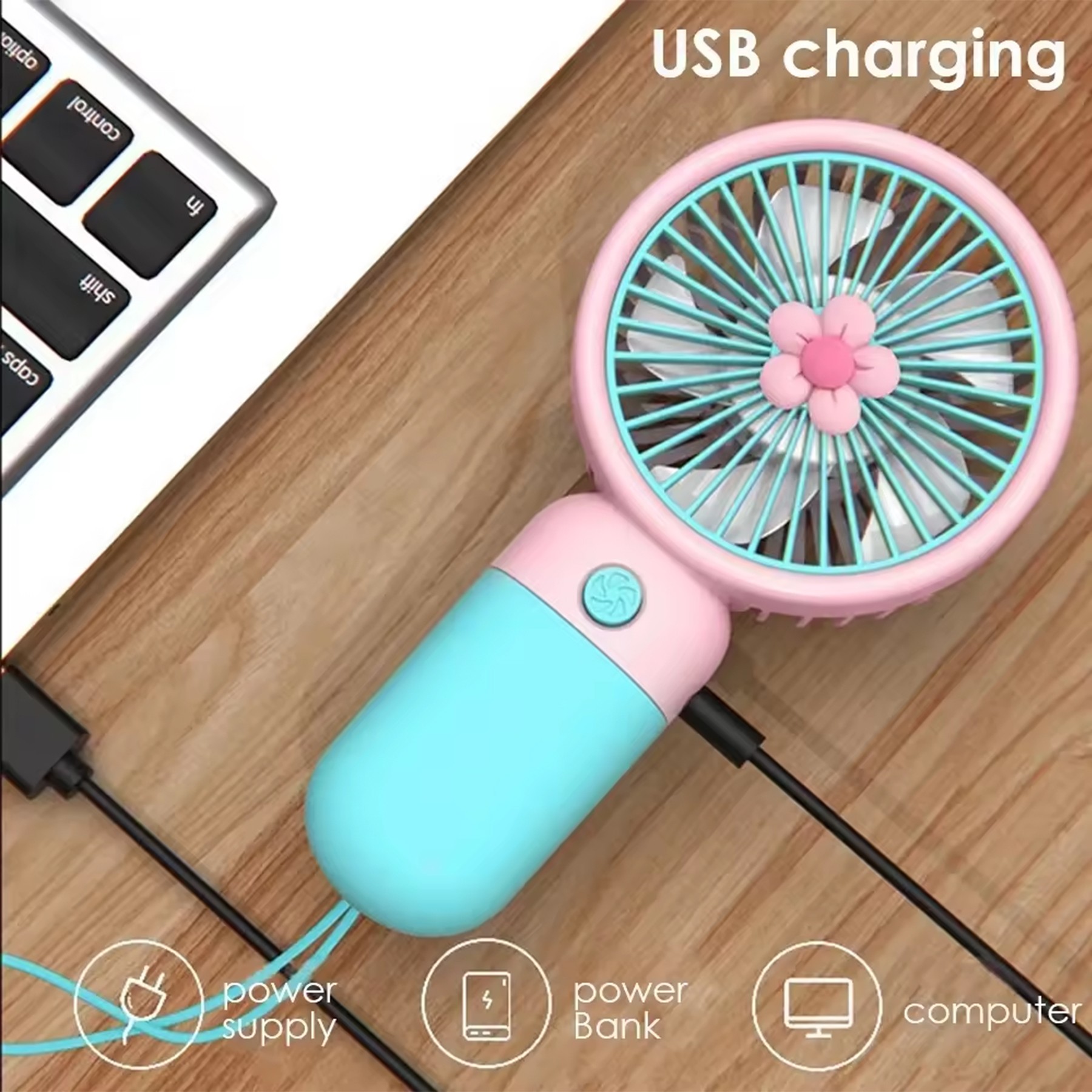 Rechargeable Mini Handheld Fan 2