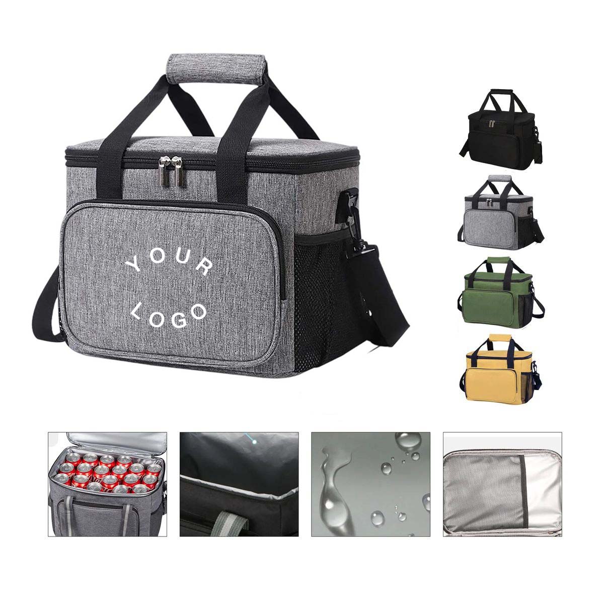 Oxford Fabric Cooler Bag 15L for Outdoor Food Drinks 2