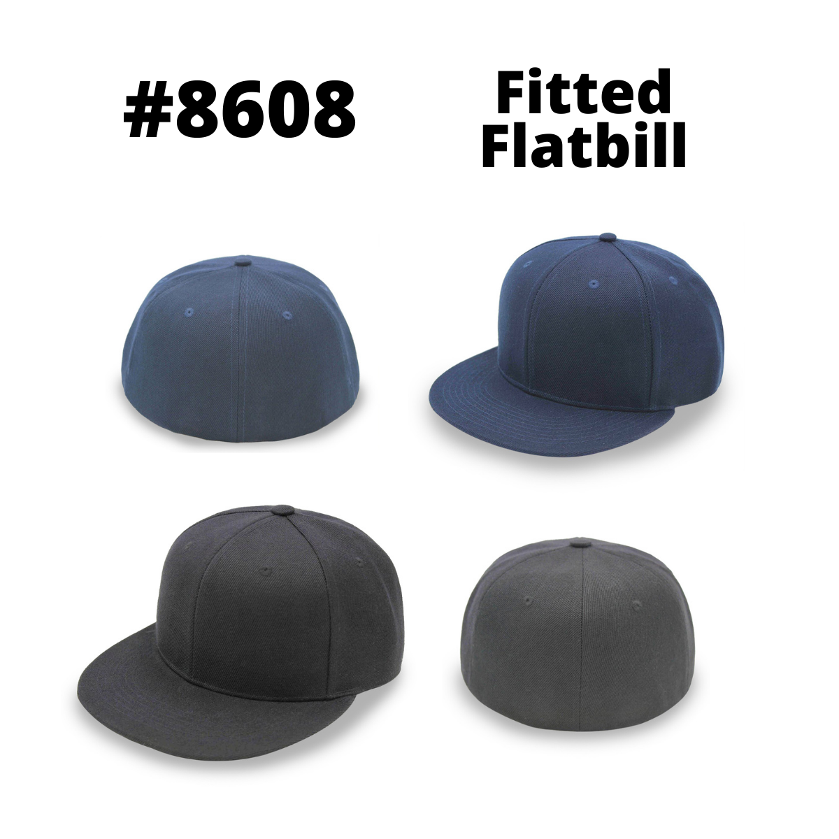 Flat Bill Fitted cap