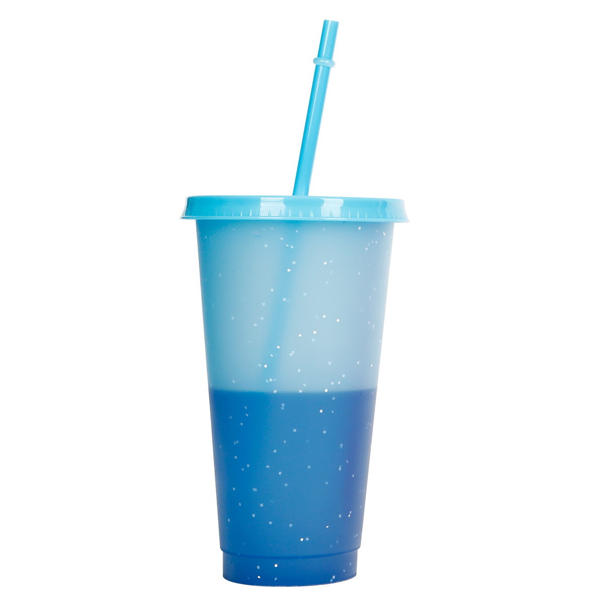 Plastic Color-Changing Cup With Straw 6