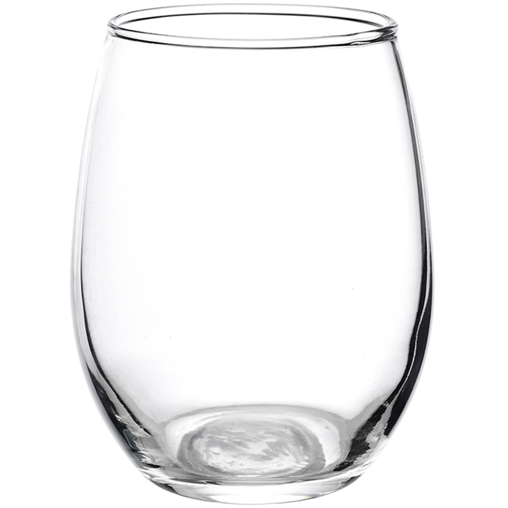 9 oz. Stemless Etched Wine Glasses