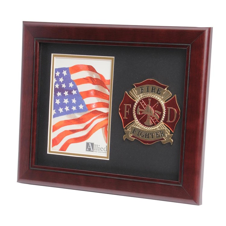 Firefighter Medallion 4-Inch by 6-Inch Portrait Picture Frame 1