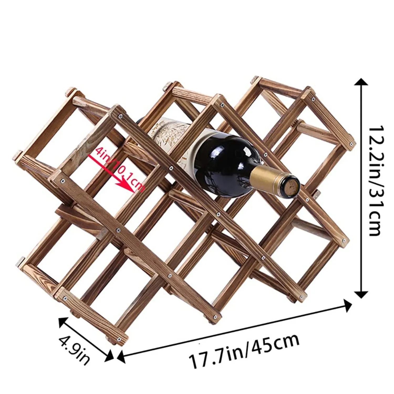 Bottle Wine Rack Free Standing Floor 3